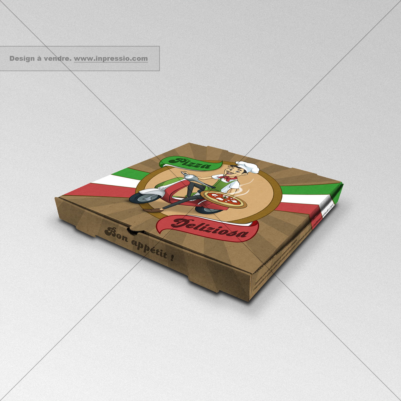 Pizza! - Design de packaging à vendre