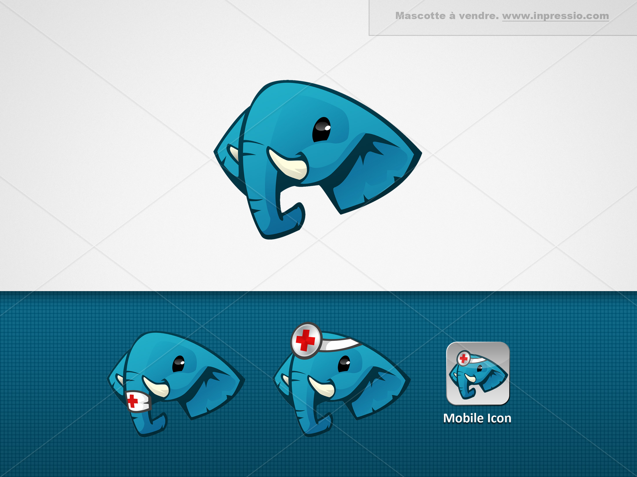Éléphant - Logo/Mascotte à vendre